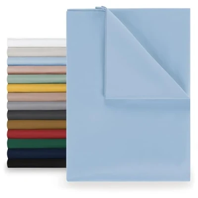 Bild av Blumtal® Basic underlakan 280x275 cm Lakan utan resår OEKO TEX certifierat av borstat mikrofibertyg 280x275cm i blått