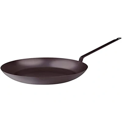 Bild av Pentole Agnelli järn svart stål lätt stekpanna med järnhandtag, diameter 40 cm.