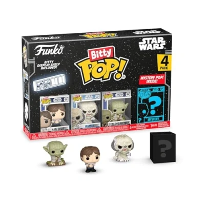 Bild av Funko Bitty Pop! SW Han 4pkE en överraskning mystisk minifigur 0,9 tum (2,2 cm) Star Wars samlarobjekt Stapelbar Visningshylla ingår Presentidé Party Stocking Väskor