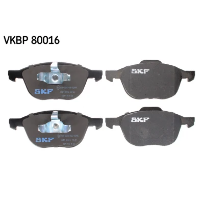 Bild av SKF VKBP 80016 Jeu de plaquettes frein non préparé pour indicateur d&#039;usure FORD: FOCUS 3, C Max, Ecosport Mk2, MAZDA: 3 5 portes