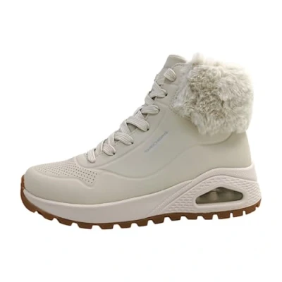 Bild av Skechers Uno Robust Fall Air ankelstövel för kvinnor, Vitt, 39.5 EU