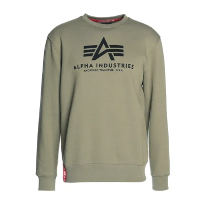 Bild av Alpha Industries Basic Sweatshirt olive, Storlek: XXL, Olive