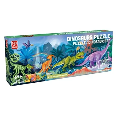 Bild av Hape Dinosaurier Pussel 200 bitar Flerfärgad, E1632