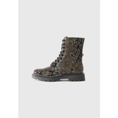 Bild av Tamaris dam spets boot platt 125918 43 stövletter, Svart orm, 39 EU