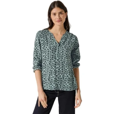 Bild av CECIL Tryckt blus med glitter, Cool Salvia Green, XL