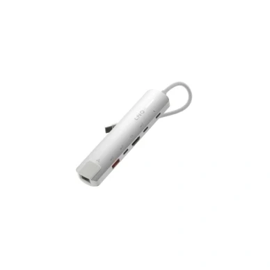 Bild av LINQ 6in1 PRO 140W USB C Multiport Hub Space Grey White