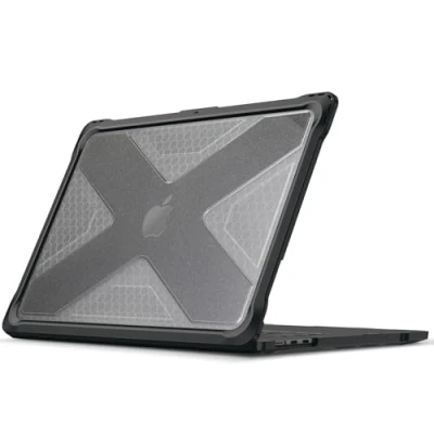 Bild av Fintie Fodral till MacBook Air 13,6 tum A3240 A3113 A2681 (2022 2023 2024 2025 Release) Kraftigt robust hårt skal med TPU stötfångare för M2 M3 M4 Chip, glittrande klar