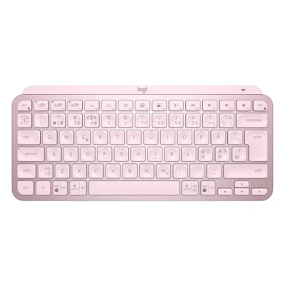 Bild av Logitech MX Keys Mini Minimalistiskt Trådlöst Belyst Tangentbord, Kompakt, Bluetooth, Bakgrundsbelyst, USB C, Kompatibel med Apple macOS, iOS, Windows, Linux, Android Rosa