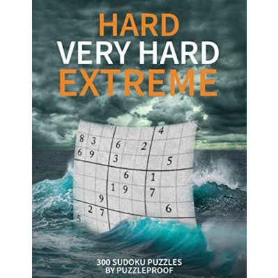 Bild av Hard Sudoku puzzle books vol. 1: Hard, Very and Extremely Total 300 puzzles to solve Includes solutions