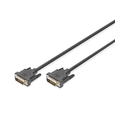 Bild av DIGITUS DVI anslutningskabel, DVI(24+1), Ha/Ha, 2.0m, D Dual Link, Svart