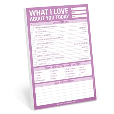Bild av Knock What I Love about You Today Pad