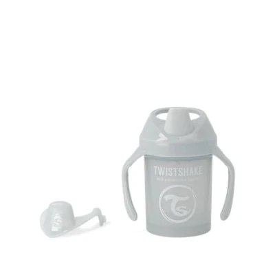 Bild av Twistshake Mini Cup with Leak Proof Soft Drinking Spout 230ml, Spill Free Trainning Sippy Bottle Fruit Mixer and Silicone Seal for Toddlers Babies, 4+ Months, BPA Free, Light Grey