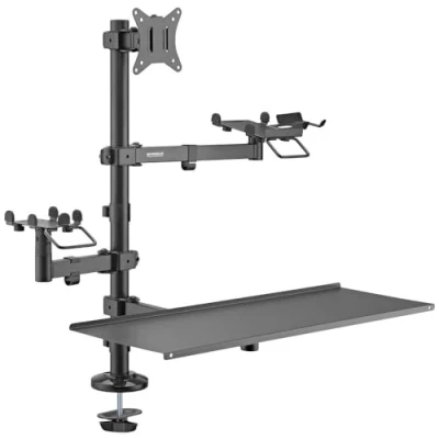 Bild av SpeaKa Professional SP POS 100 1x Monitor bordsfäste 43,2 cm (17) 81,3 (32) Svart Hållare för terminal + skr