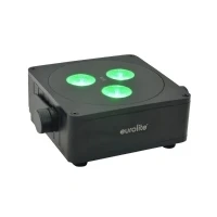 Bild av Steinigke Showtechnic EUROLITE batteridriven platt lampa 3 LED Spot 24W IP65