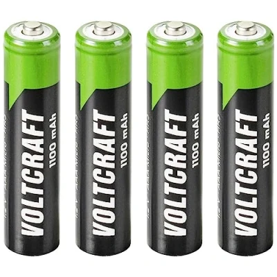 Bild av VOLTCRAFT HR03 Laddbart batteri AAA (R03) NiMH 1100 mAh 1.2 V 4 st