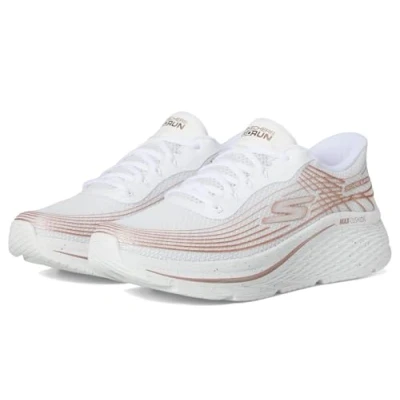 Bild av Skechers MAX Cushioning Elite 2.0 Sneakers, Storlek: 37.5, White/rose gold Textil