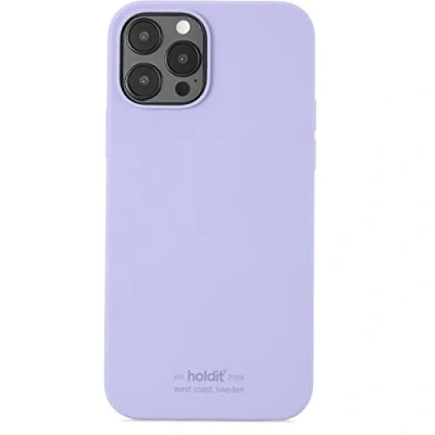 Bild av Holdit silikonskal till iPhone 12/12 Pro (6,1) Ultra tunt (0,8mm) Skyddar hela mobilen, förhöjd kamerakant Lavender