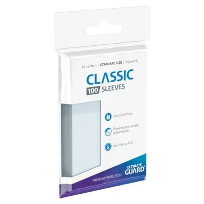 Bild av Ultimate Guard UGD010001 Classic Soft Sleeves Standardstorlek kortfodral Transparent, 66 x 93