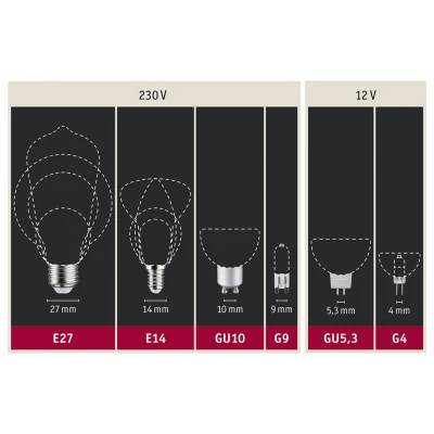 Bild av Paulmann LED glob E27 Inner Shape G95 4 W guld