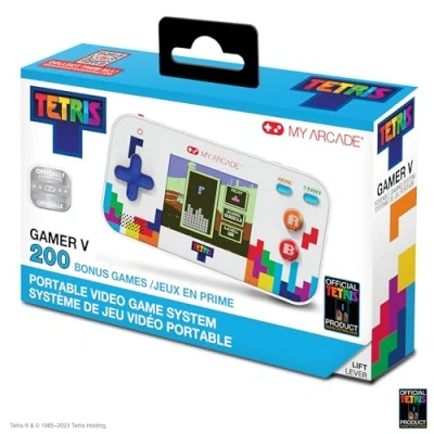 Bild av My Arcade DGUNL 7030 Tetris Gamer V Classic Handheld Portable Video Game System (201 GAMES IN 1)