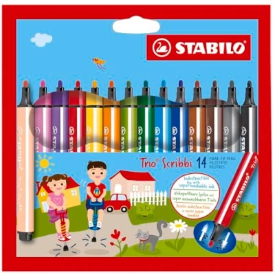 Bild av STABILO 368/14 01 Tuschpenna, En Storlek, Flerfärgad