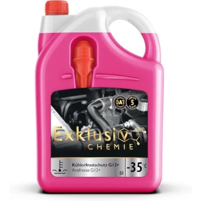 Bild av Exklusiv Chemie 5 liter G12+ kylarskyddsmedel år kylvätska för bilar upp till 35 G12 Klar användning Långvarigt skydd av motordelar