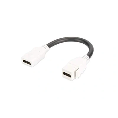 Bild av DIGITUS Keystone koppling HDMI 2.0 för DN 93832 med 12 cm kabel ren vit (RAL 9003)