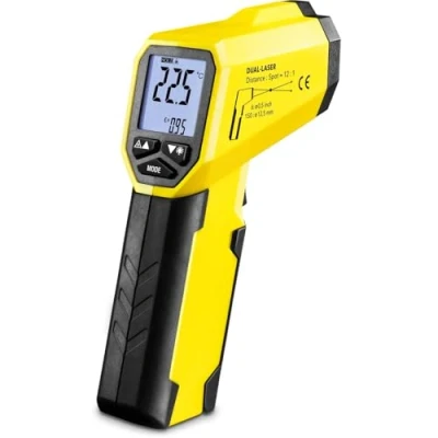 Bild av TROTEC pyrometer BP21 infraröd termometer temperaturmätare 35 C till +800 C, kontaktlös digital LCD bakgrundsbelyst display, automatisk avstängning