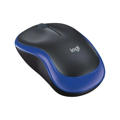 Bild av Logitech M185 Trådlös Mus, 2,4 GHz med en liten USB mottagare,12 månaders batteritid, 1000 DPI optisk spårning, ambidextrous form, kompatibel PC, Mac, bärbar dator Blå