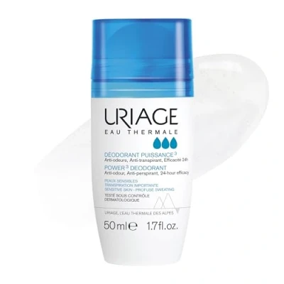 Bild av Uriage Power3 Deodorant Roll On 50 ml Trippeleffekt: anti lukt, perspirant, 24H effekt inga fläckar långvarig formel allergivänliga