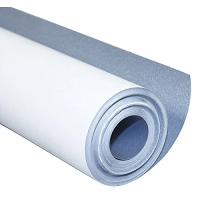 Bild av Clairefontaine 34162C rulle målningspapper (120 g, 50 x 1 m, perfekt för gruppaktiviteter) vit/blå