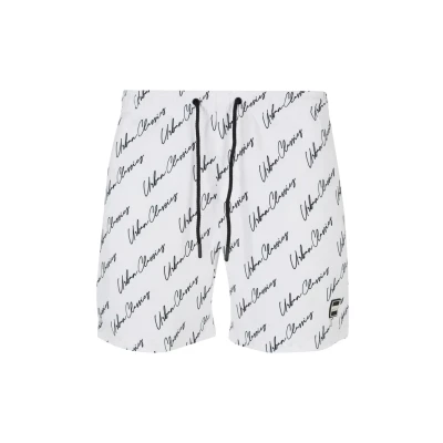 Bild av Urban Classics Pattern Surfshorts, Storlek: XXL, Whitescriptlogo
