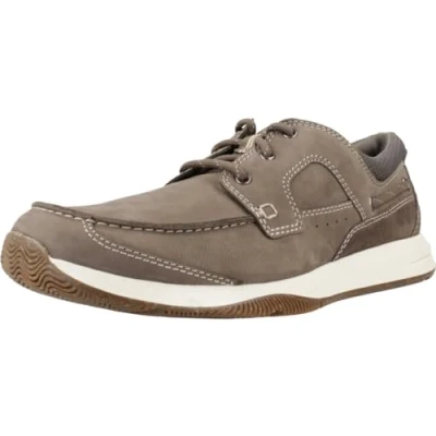 Bild av Clarks mäns Sailview spets, Taupe Nubuck, 8 UK,