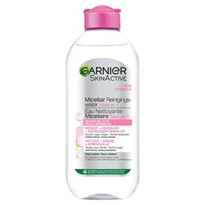 Bild av Garnier SkinActive Micellar rengöringsvatten för känslig hud mild ansiktsrengöring sminkborttagare 400 ml