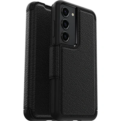 Bild av Otterbox Strada Leren Book Cover Svart Samsung Galaxy S23