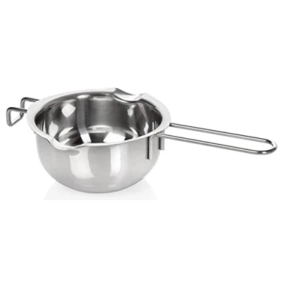 Bild av wenco Vattenbad smältskål värmebeständig smältkruka med handtag för smältning av choklad, smör, vax diskmaskinssäker och rostfri perfekt bakning, matlagning gör det själv, rostfritt