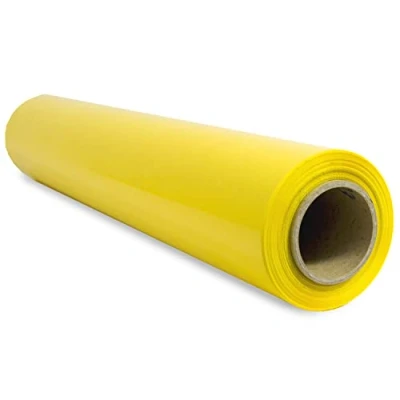 Bild av Elastisk förpackningsfilm, Gul plastfilm för förpackning, plastrulle Frakt och flyttskydd, 50 cm rulle upp till 400 m stretch ofyturia (1 st)