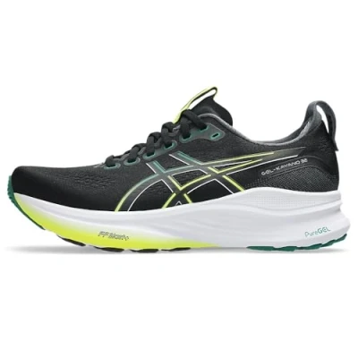 Bild av Asics GEL Kayano 32 Väglöparskor, Storlek: 40.5, Black/jasper green Konstmaterial/textil
