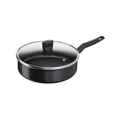 Bild av Tefal Start&#039;Easy C26732 stekpanna med filt 24 cm aluminium titan non stick tätning termisk signalteknik termo fusion botten för alla typer av spisar Inklusive induktion svart