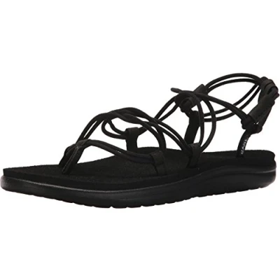 Bild av Teva Voya Infinity Flat Sandal för kvinnor, Svartsvart Blk, 39 EU