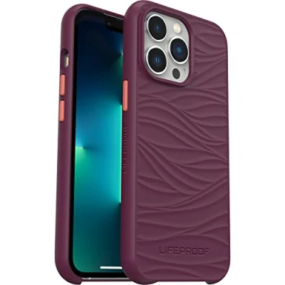Bild av LifeProof Wake skal för iPhone 13 Pro, stöttåligt, fallsäkert till 2 meter, tillverkat av återvunnen plast från havet, Lila