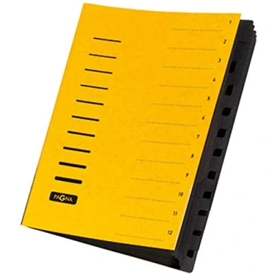 Bild av Pagna 40059 05 organisationsmapp, 12 delar, 112, gul 1 styck