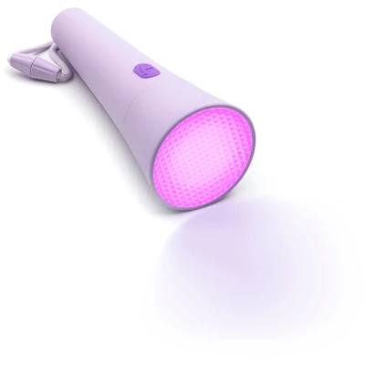 Bild av Lalarma Ficklampa med Dimbar &amp; Färgskiftande Funktion, Lila, Barnrum