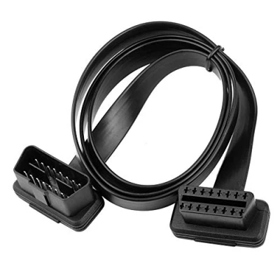 Bild av Auto OBD2 kabel diagnostikenhet, BRIEFECE 16 stift kontakt till uttag förlängningskabel platt OBDII bandkabel diagnostisk adapter ultra låg profil OBD (95 cm, 1 styck)