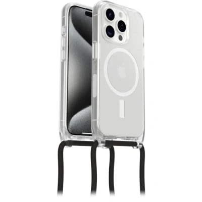Bild av Otterbox React Necklace Case med MagSafe för iPhone 15 Pro, ultratunnt, skyddande skal justerbart och avtagtart halsband, testad till militärstandard, Stardust