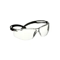 Bild av 3M SF501ASP BLK, Skyddsglasögon, Monteringsarbete, Bygg/renovering, Dammarbete, Sliparbete, Turning/routing work, Kemiarbete, Alla, Svart, Transparent, Polykarbonat