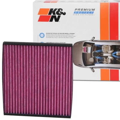 Bild av K&amp;N Filters DVF5020 Filtre d&#039;habitacle à charbon actif 215 17 carré(e) TOYOTA: Yaris I 3/5 portes, RAV4 II SUV, Verso