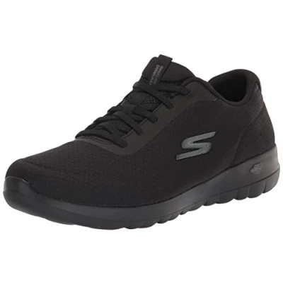 Bild av Skechers womens Go Walk Joy Ecstatic Sneaker, Black, 10.5 Wide US