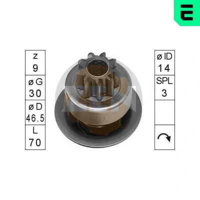 Bild av ERA ZN0713 Embrayage à roue libre, démarreur