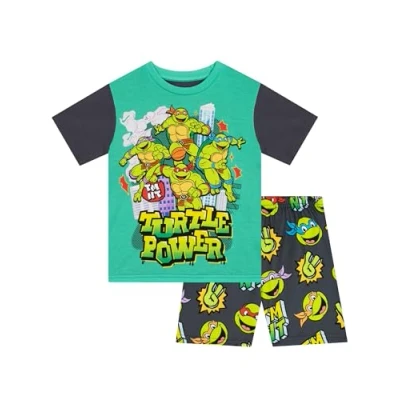 Bild av Teenage Mutant Ninja Turtles Pyjamas Korta Pojkpyjamasar TMNT Grå 128